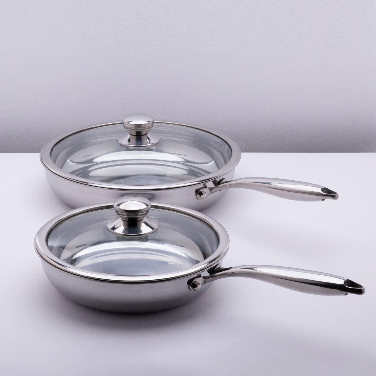 4 PCS Stainless Steel Frying Pan