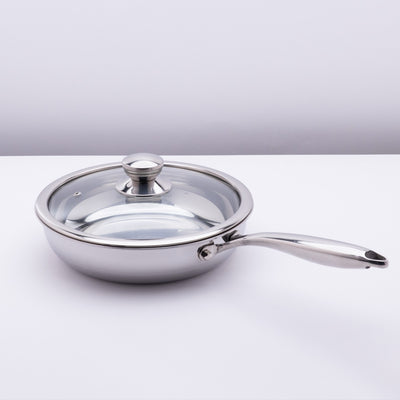26 cm Stainless Steel Frying Pan & Lid