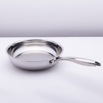 26 cm Stainless Steel Frying Pan & Lid