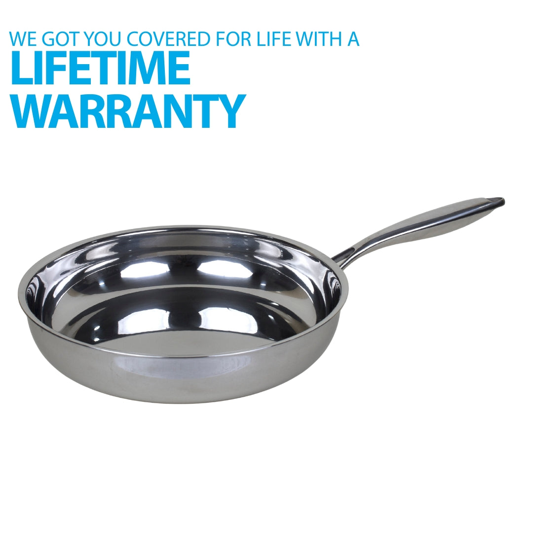32 cm Stainless Steel Frying Pan + Cover