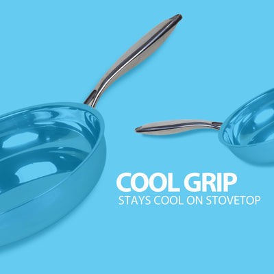 4 PCS Stainless Steel Frying Pan