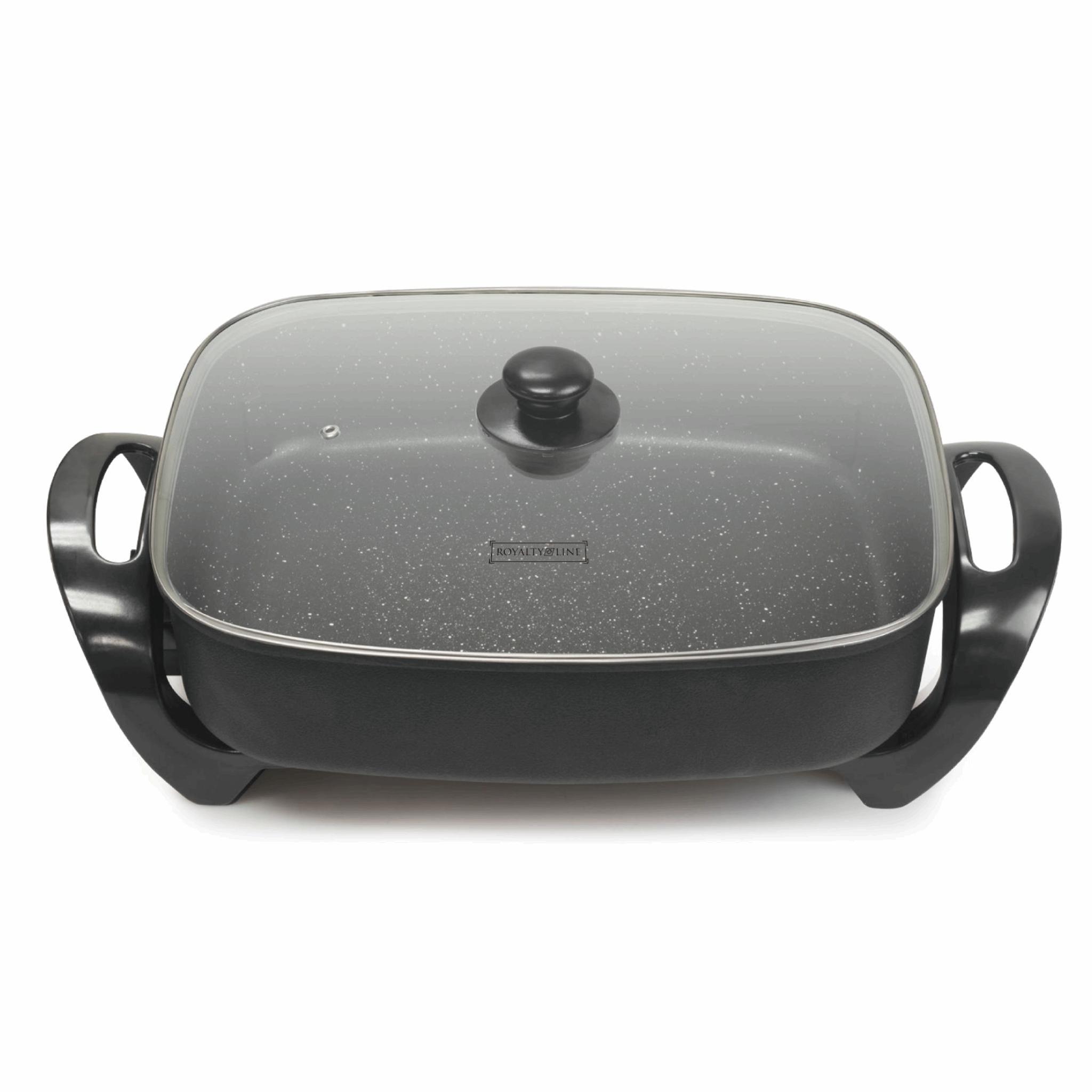 Covered discount roasting pan