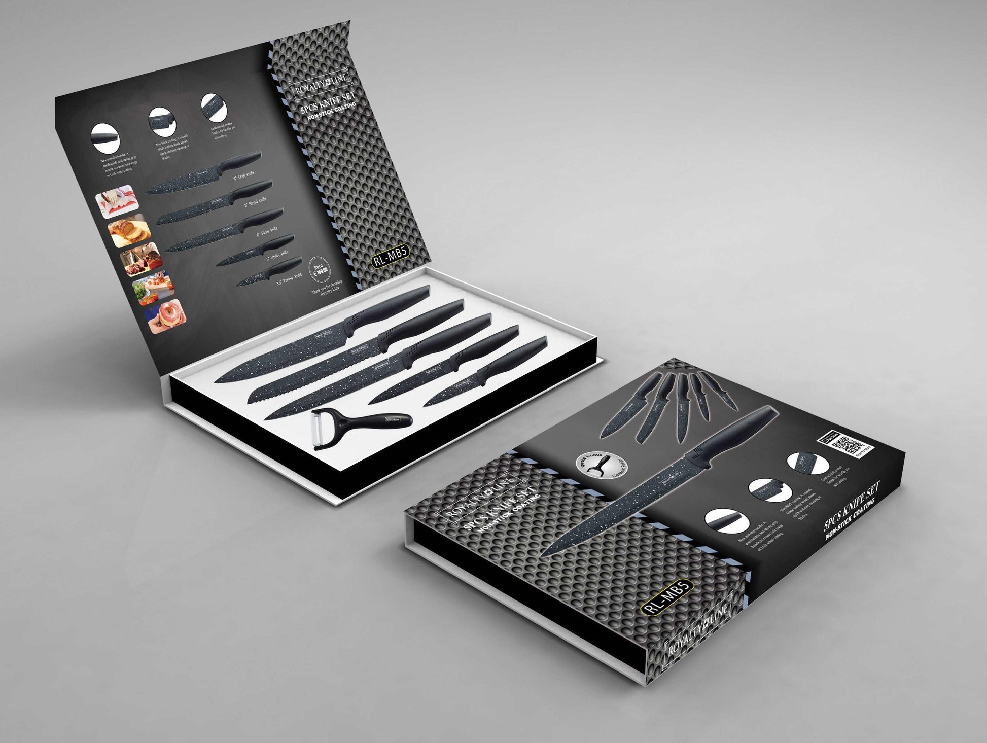 Knife Set + Ceramic Peeler Box | Kitchen Kollection Lebanon